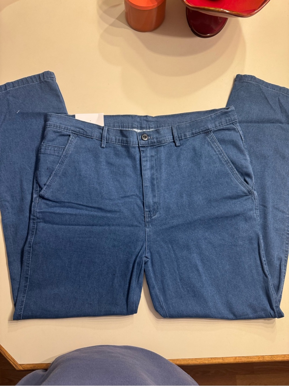 JettJeans Men’s Straight Fit Stretch Jeans Blue Size L 30.5L New With Tag